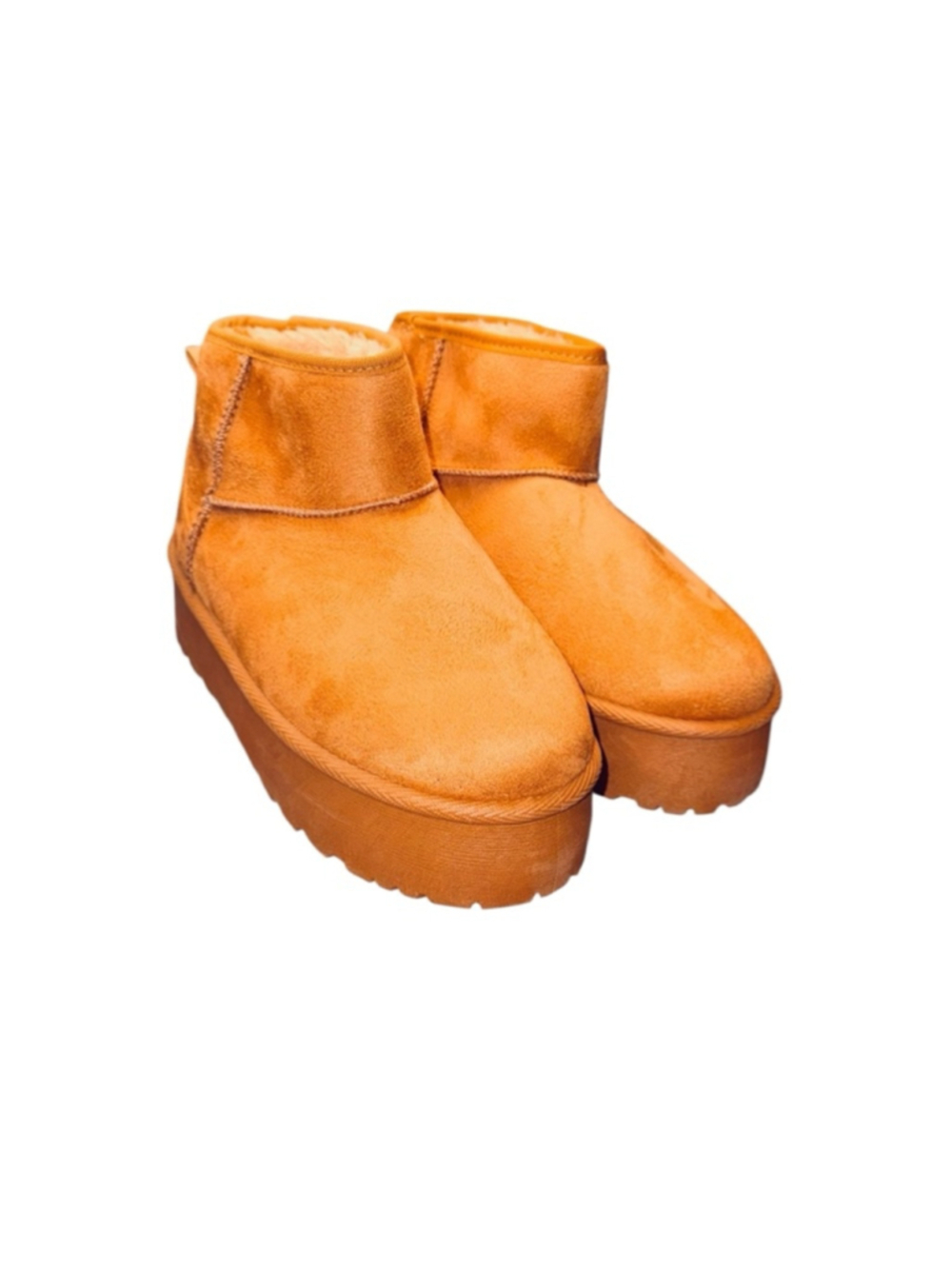 Women's Avalanche Chestnut Platform Cozy Ankle Boots US 6
